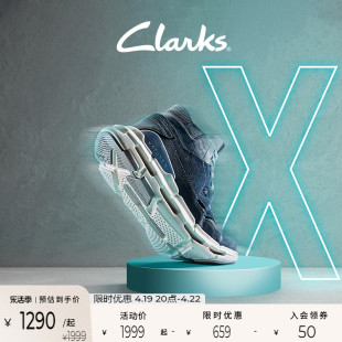 clarks其乐自然系列男鞋，时尚潮流系带，高帮系带休闲运动鞋