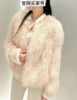 林悠yb7k+的粉貉子，毛拼美貂皮草外套，2023冬季短款加厚毛毛大衣女