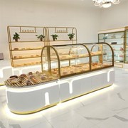 面包展示柜中岛柜玻o璃蛋糕店模型展示柜商用烘焙糕Y点边柜展示架