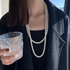 珍珠项链女款2024毛衣链长款叠戴搭配高端气质，女长串颈链