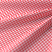 红白蓝白小小格涤纶棉麻布 衬衫裙子裤子娃衣服装桌布抱枕套面料