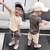 2022夏季男童短袖套装1-3岁4洋气宝宝夏装韩版中小童两件套潮