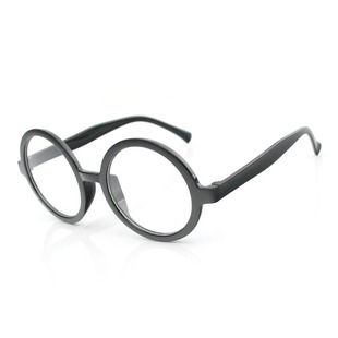 大号小号韩版装饰圆框眼镜空架镜框阿拉蕾哈利波特，圆形无镜片塑料