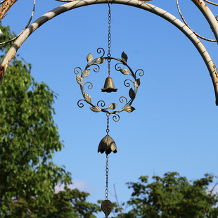 花园庭院别墅风铃挂饰铃铛复古挂件创意简约现代田园，户外阳台装饰