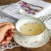 陶瓷咖啡杯套装欧式骨瓷红茶杯碟小奢华家用女士下午茶水杯花茶具