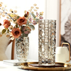 轻奢欧式玻璃花瓶透明插花创意花器现代客厅，装饰工艺品餐桌摆件