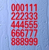 数字编号号码贴纸序号座位，号桌号防水自粘背胶，pvc玻璃门即时贴