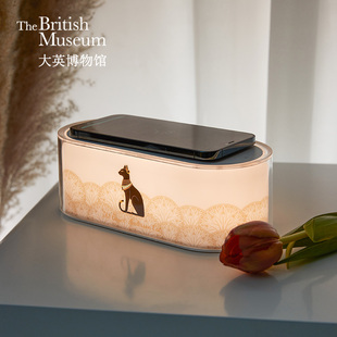大英博物馆无线充电小夜灯摆件乔迁闺蜜男生生日礼物女生实用礼盒
