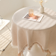 法式复古桌布蕾丝日系美式圆桌布2024茶几书桌盖布拍照地摊布