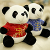 中国风唐装穿衣熊猫，公仔四川成都旅游纪念品，玩偶新年熊猫礼物