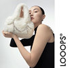 LOOOPS店 虚拟情人系列 毛绒锁链兔子包 女包斜挎包包包