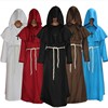万圣节cosplay服装古装中世纪修士袍，僧侣服巫师，服牧师cos服