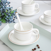 欧式陶瓷咖啡杯套装小奢华金边陶瓷奶，茶杯酒店美式咖啡杯可定制