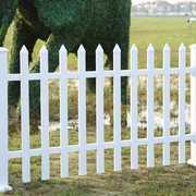 pvc护栏塑钢庭院围栏篱笆围墙，别墅花园栅栏学校，栏杆固定连接立柱