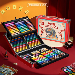 mobee画笔套装礼盒儿童绘画工具专用水彩笔女孩画画小学生礼物