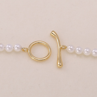 s925纯银时尚珍珠项链手链毛衣，链手工diy制作串珠饰品ot银扣