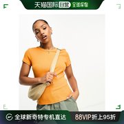香港直邮潮奢 monki 女士Monki 短袖橙色T恤