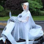 车电雨衣雨披男女成透明人时尚电动单人摩托行车雨批车自骑行