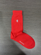 秋冬竹炭纤维男袜简约纯色中筒袜商务袜龙年本命年袜过年红袜子