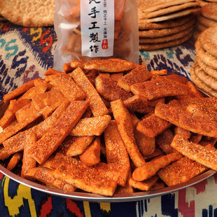 新疆烤馕条四种口味酥脆零食，250g袋