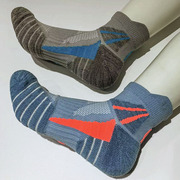 男女通用短筒跑步袜运动肌能压缩袜专业健身跳绳毛巾袜加厚速干袜