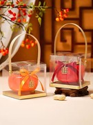创意陶瓷喜糖盒子家有喜柿中式结婚伴随手礼宝宝周岁满月订婚糖罐