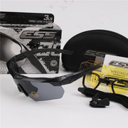 战术骑行风镜防风运动护目镜，军迷特战版安保射击防爆近视框眼镜黑