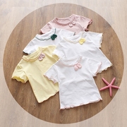 童装夏装0岁5女童短袖T恤婴儿童女宝宝薄款上衣0-3岁纯棉半袖