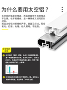 太空铝厨房置物架带抽屉微波炉电饭煲一体，家用双层蒸烤箱收纳架子