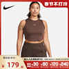 Nike耐克女子运动健身训练刺绣logo罗纹无袖背心T恤FB8280-237