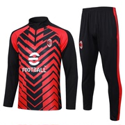 2324赛季AC米兰球衣长袖足球训练服套装B713# football jersey