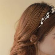 韩国东大门时尚个性潮珍珠发箍头箍网红气质设计感发饰女