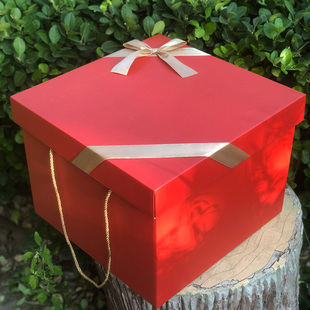中国风礼物盒红色婚礼大盒子，伴手礼喜糖盒空大号超大礼物包装
