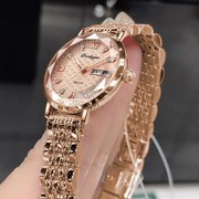 瑞士品牌防水夜光女士手表全自动机械表学生潮流时尚简约石英腕表