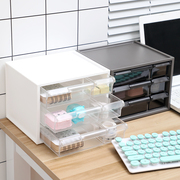 日本创意桌面收纳盒，办公文具盒抽屉式化妆品，杂物整理箱塑料diy