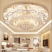 欧式水晶灯客厅灯个性大气，led卧室灯饰，奢华高档金色圆形吸顶灯具