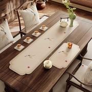 新中式茶几桌布古典中国风桌旗禅意茶席，茶垫吸水茶台垫布防水垫子