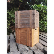 复古老旧实木加固整理收纳箱木箱装饰储物箱陈列有盖长方形木箱子