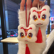 国潮风醒狮挂件可爱中国风包包玩偶挂件新年喜庆转运祝福流苏挂饰