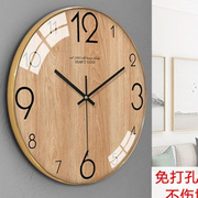 现代客厅挂钟简约钟表创意卧室北欧大气时钟挂表静音时尚个性壁钟