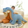 蓝色恐龙毛绒玩具大号腕龙公仔玩偶男女孩睡觉抱枕可爱长颈龙摆件