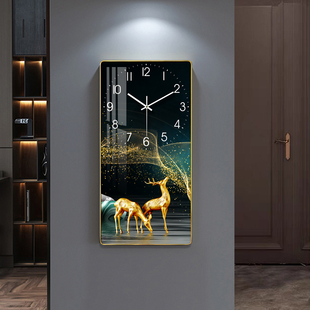 北欧轻奢装饰钟表挂钟客厅现代简约时钟大气家用时尚网红挂表画