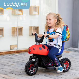 儿童电动车男孩女宝宝摩托，三轮车可坐人充电甲壳虫，小孩玩具汽车