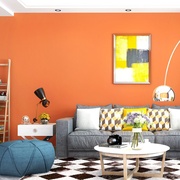 橘黄色壁纸橘红色卧室橙红色桔黄色，墙纸客厅现代简约纯色素色橙色
