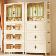 简易衣柜免安装收纳柜，儿童衣柜家用客厅宝宝衣橱，置物柜衣服储物柜