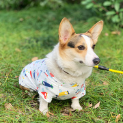 柯基犬狗狗衣服夏季薄款棉质居家服小型犬中型犬夏天舒适宠物夏装