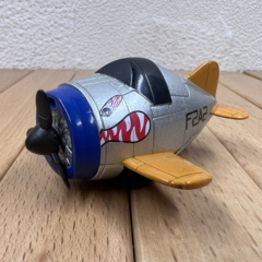 瑕疵处理 Q版二战飞机模型摆件合金战斗机儿童玩具