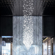 酒店大堂水晶灯长形艺术灯具创意水晶吊灯设计师灯饰客厅工程定制