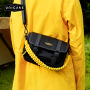 unicare复古邮差包单肩斜挎包手提信封包单反相机，包防水大容量