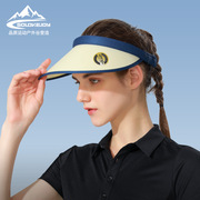 夏季防晒空顶帽加大帽檐，高尔夫运动透气排汗遮阳棒球帽帽子